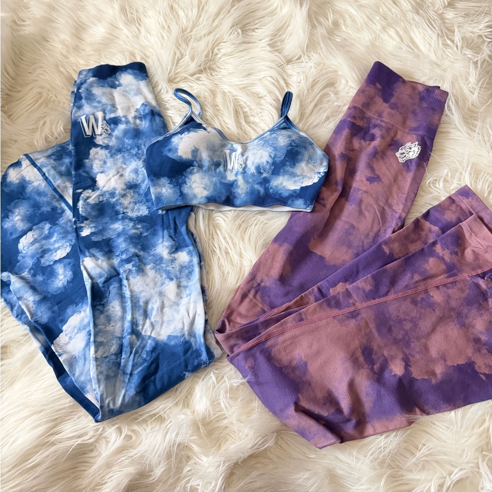 Darc Sport Blue and Purple Boot Cut Pants Set